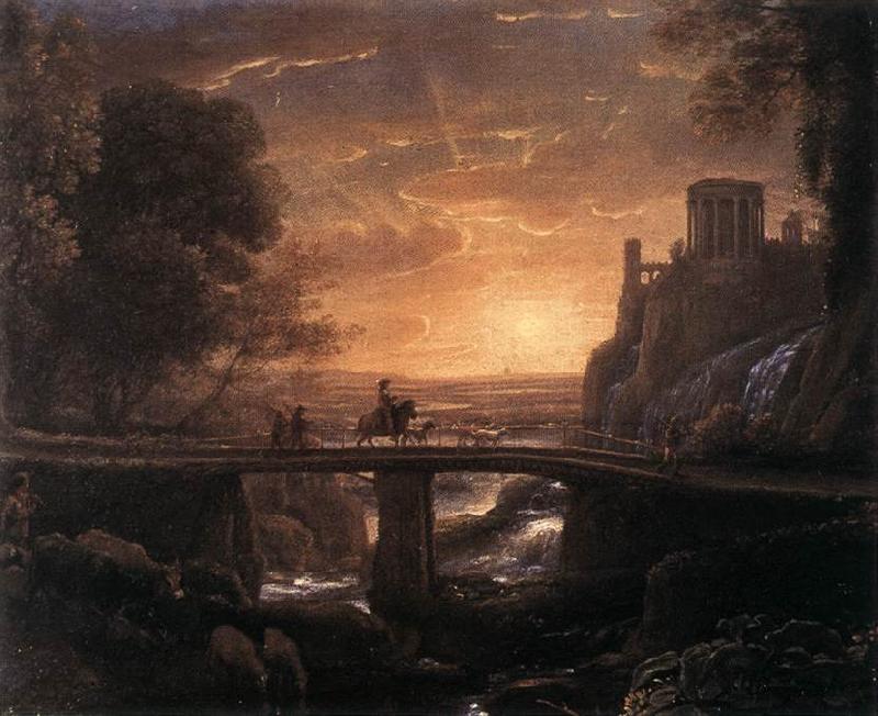 Claude Lorrain Imaginary View of Tivoli dfg oil painting picture